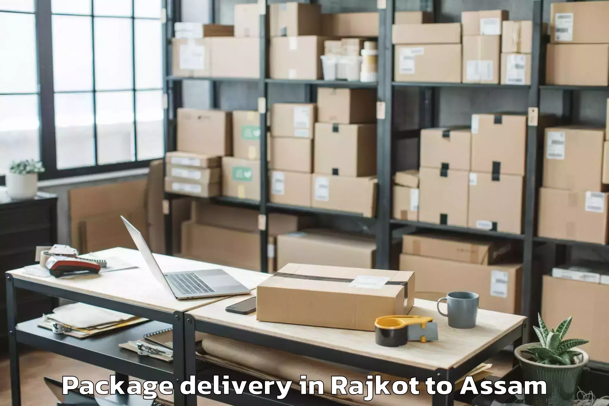 Quality Rajkot to Golaghat Package Delivery